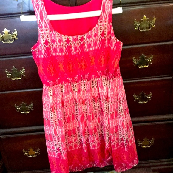 dress barn 18 W diamond pinks ,burgundy , dress - Picture 6 of 16